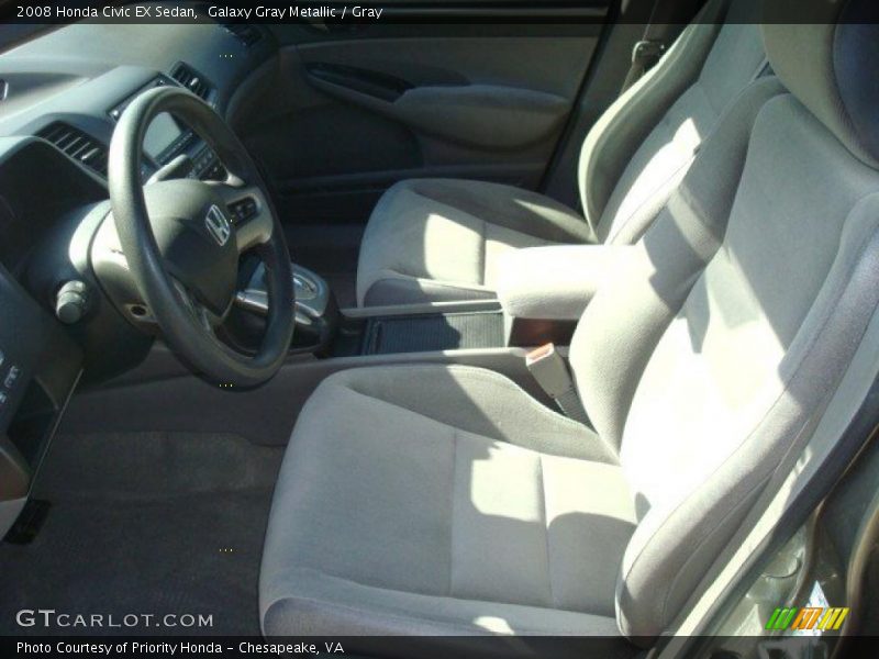 Galaxy Gray Metallic / Gray 2008 Honda Civic EX Sedan