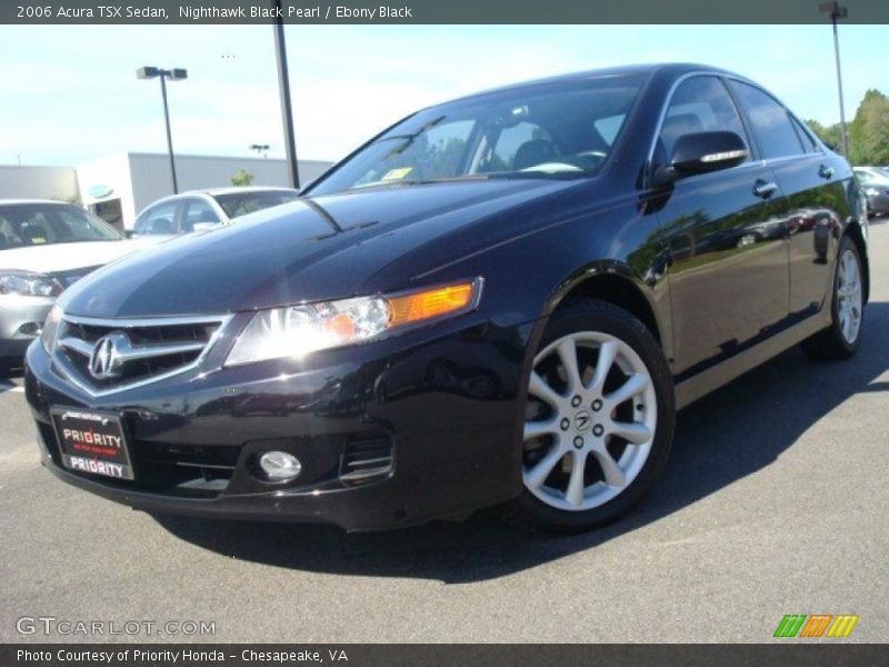 Nighthawk Black Pearl / Ebony Black 2006 Acura TSX Sedan