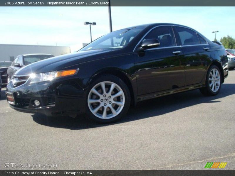 Nighthawk Black Pearl / Ebony Black 2006 Acura TSX Sedan