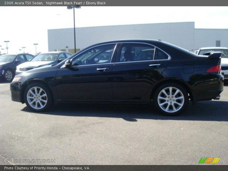 Nighthawk Black Pearl / Ebony Black 2006 Acura TSX Sedan