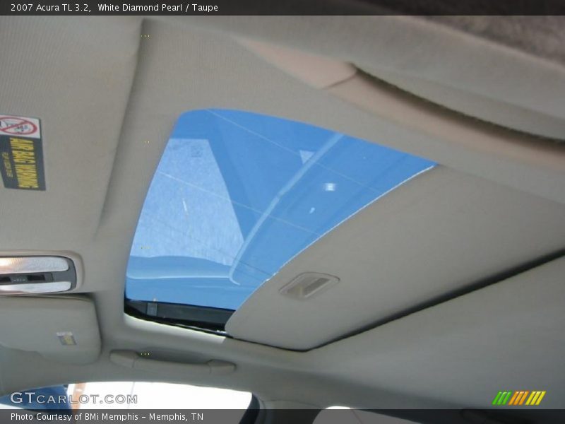 White Diamond Pearl / Taupe 2007 Acura TL 3.2