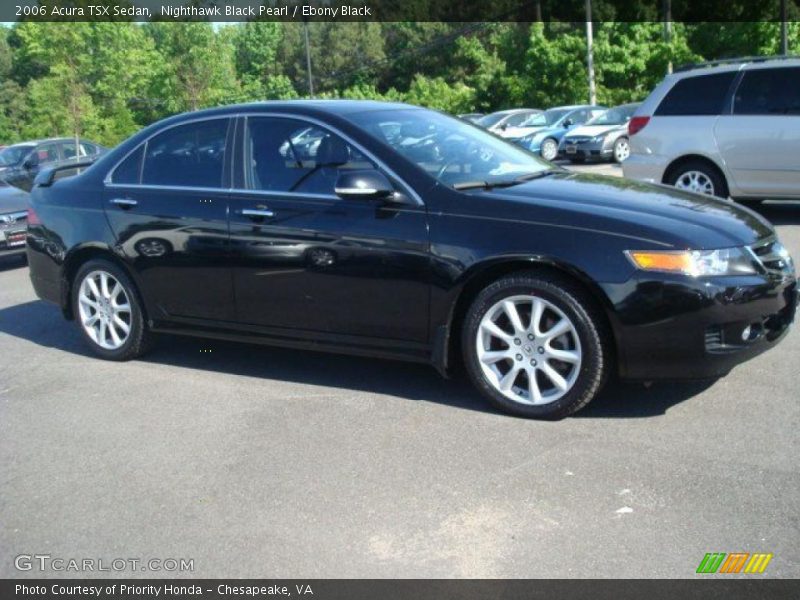 Nighthawk Black Pearl / Ebony Black 2006 Acura TSX Sedan