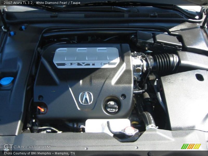 White Diamond Pearl / Taupe 2007 Acura TL 3.2