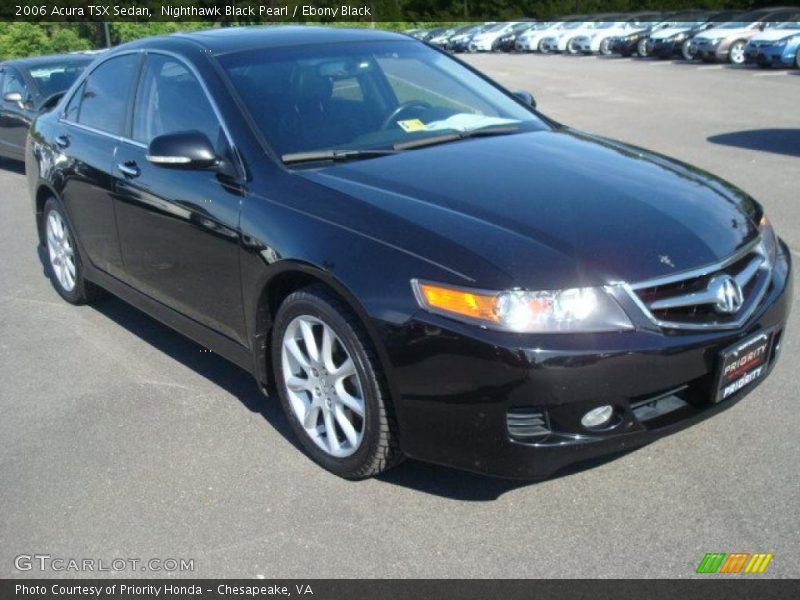Nighthawk Black Pearl / Ebony Black 2006 Acura TSX Sedan