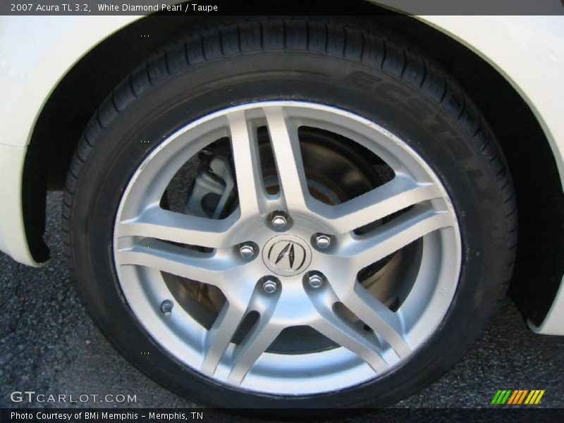 White Diamond Pearl / Taupe 2007 Acura TL 3.2