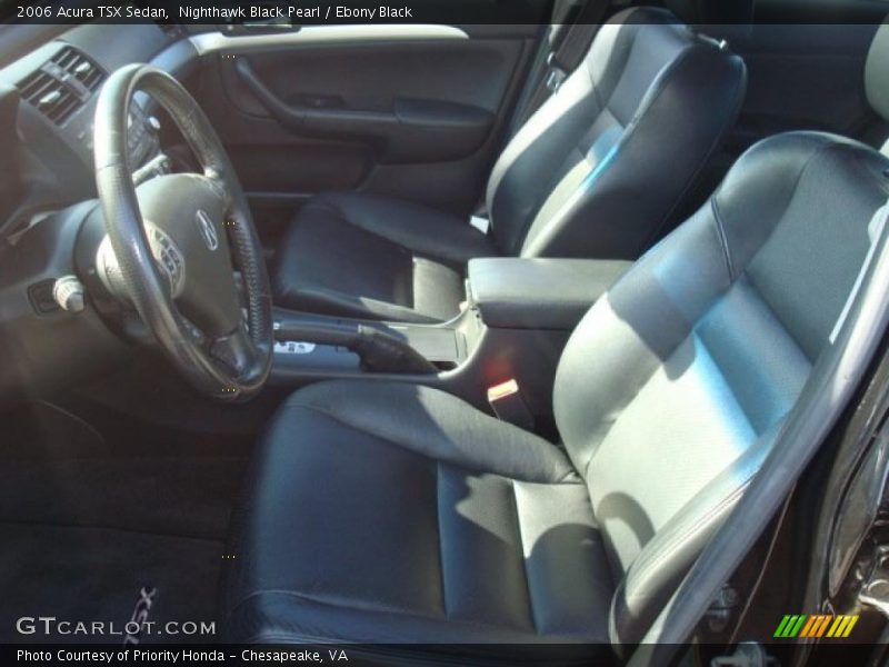 Nighthawk Black Pearl / Ebony Black 2006 Acura TSX Sedan