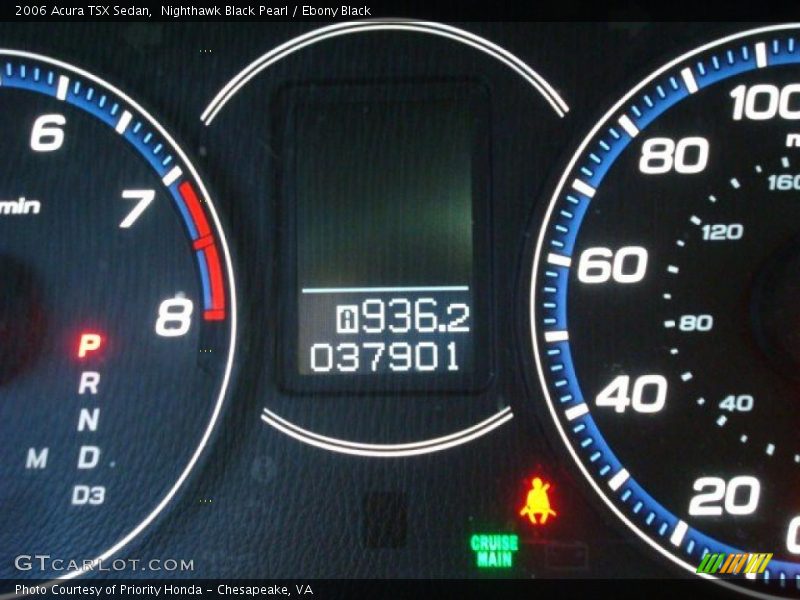 Nighthawk Black Pearl / Ebony Black 2006 Acura TSX Sedan