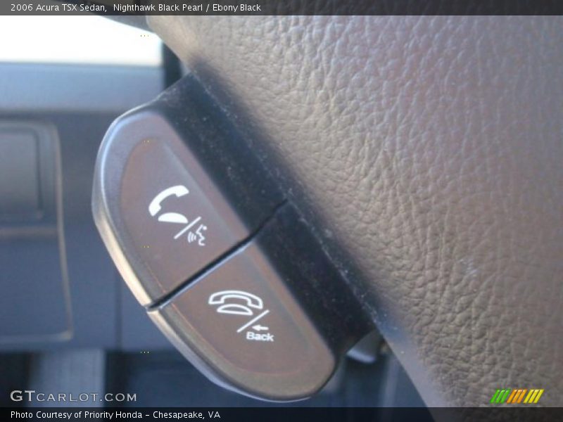 Nighthawk Black Pearl / Ebony Black 2006 Acura TSX Sedan