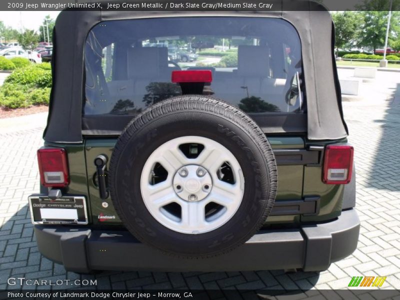 Jeep Green Metallic / Dark Slate Gray/Medium Slate Gray 2009 Jeep Wrangler Unlimited X