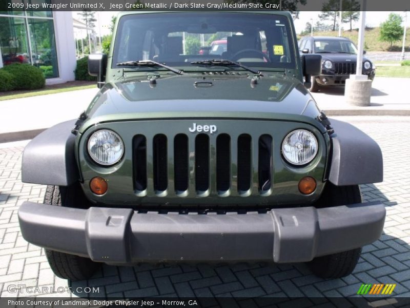 Jeep Green Metallic / Dark Slate Gray/Medium Slate Gray 2009 Jeep Wrangler Unlimited X