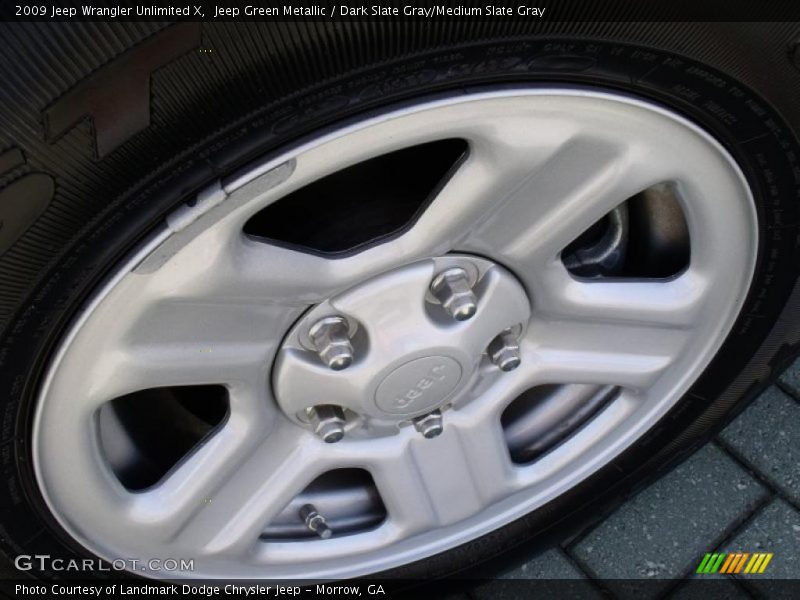 Jeep Green Metallic / Dark Slate Gray/Medium Slate Gray 2009 Jeep Wrangler Unlimited X