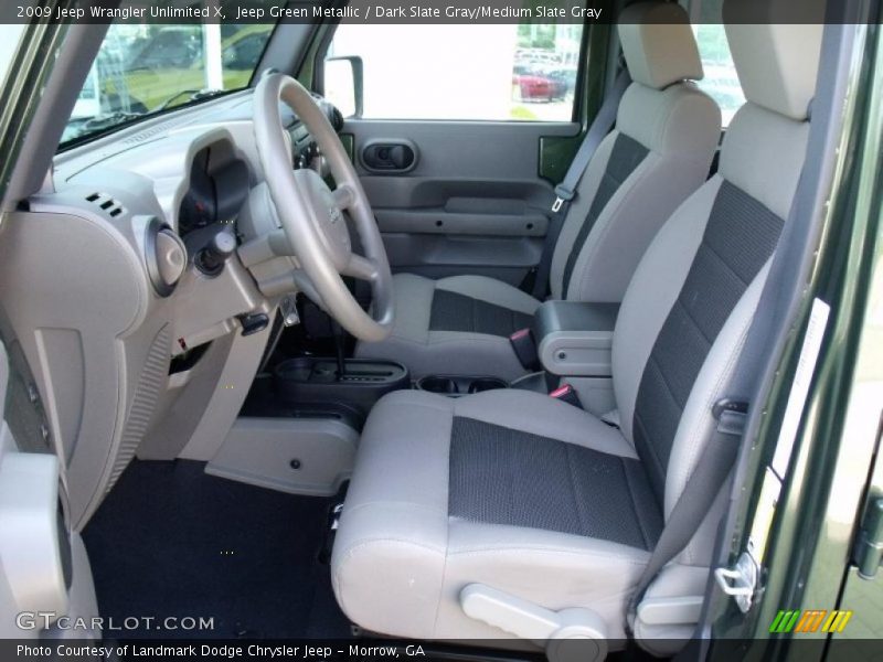 Jeep Green Metallic / Dark Slate Gray/Medium Slate Gray 2009 Jeep Wrangler Unlimited X