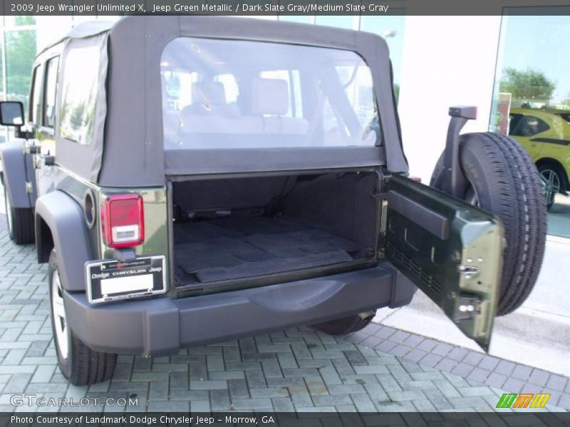 Jeep Green Metallic / Dark Slate Gray/Medium Slate Gray 2009 Jeep Wrangler Unlimited X