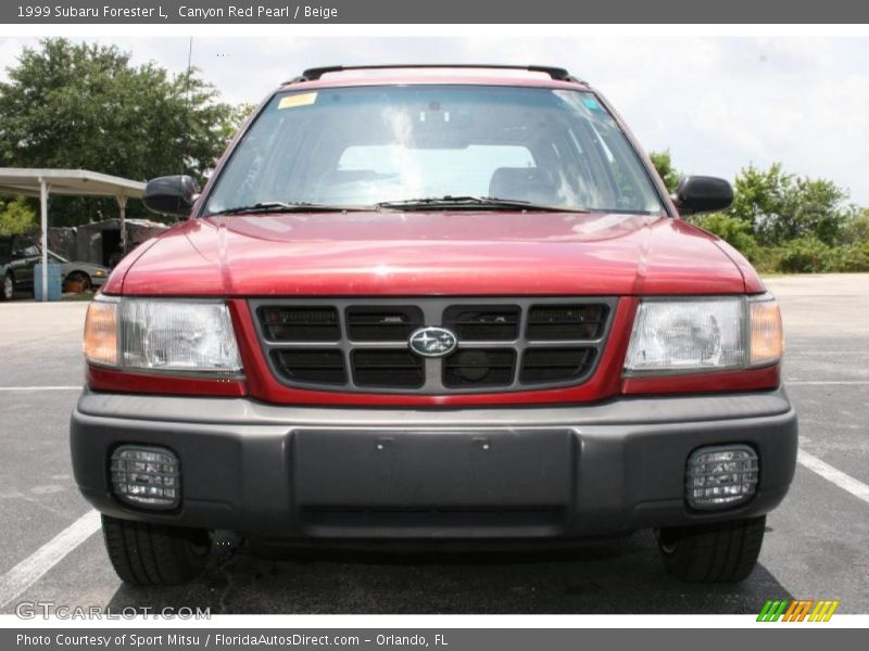 Canyon Red Pearl / Beige 1999 Subaru Forester L