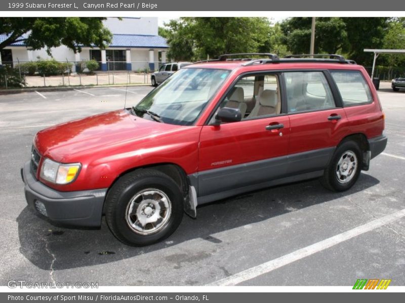 Canyon Red Pearl / Beige 1999 Subaru Forester L