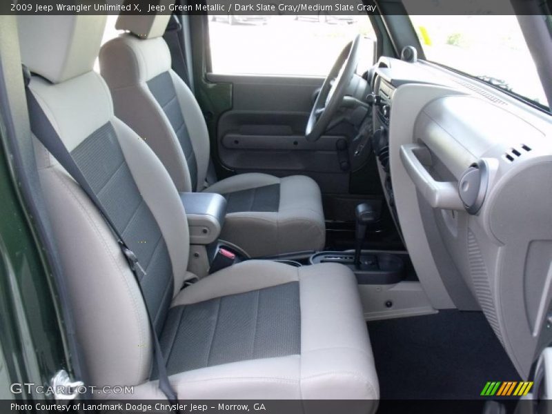 Jeep Green Metallic / Dark Slate Gray/Medium Slate Gray 2009 Jeep Wrangler Unlimited X