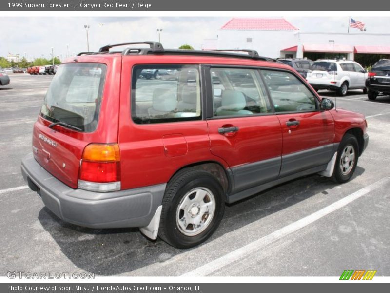 Canyon Red Pearl / Beige 1999 Subaru Forester L