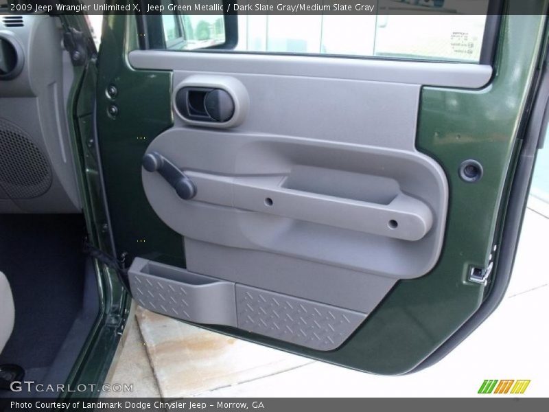 Jeep Green Metallic / Dark Slate Gray/Medium Slate Gray 2009 Jeep Wrangler Unlimited X