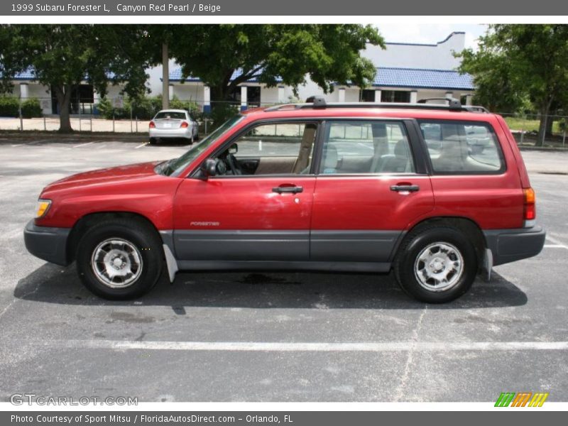 Canyon Red Pearl / Beige 1999 Subaru Forester L