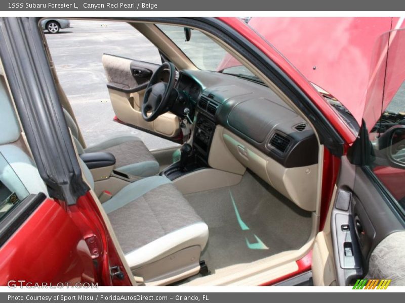 Canyon Red Pearl / Beige 1999 Subaru Forester L