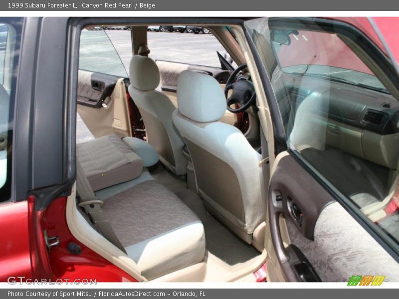 Canyon Red Pearl / Beige 1999 Subaru Forester L