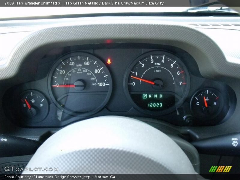 Jeep Green Metallic / Dark Slate Gray/Medium Slate Gray 2009 Jeep Wrangler Unlimited X