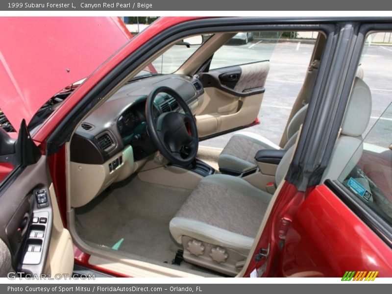 Canyon Red Pearl / Beige 1999 Subaru Forester L