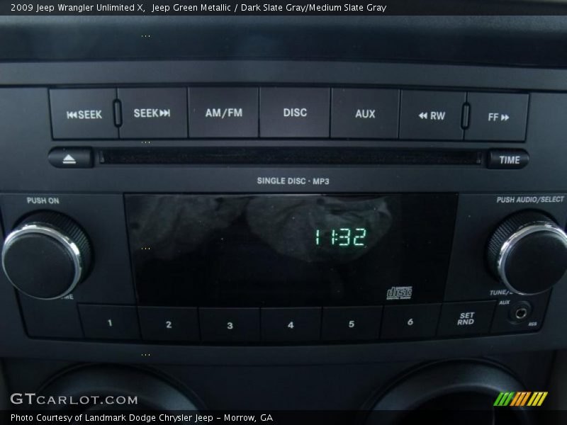 Jeep Green Metallic / Dark Slate Gray/Medium Slate Gray 2009 Jeep Wrangler Unlimited X