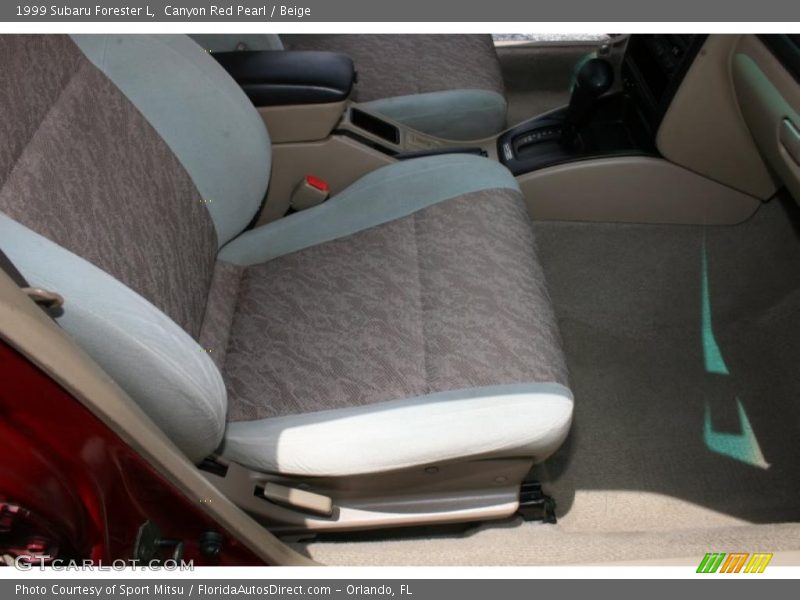 Canyon Red Pearl / Beige 1999 Subaru Forester L