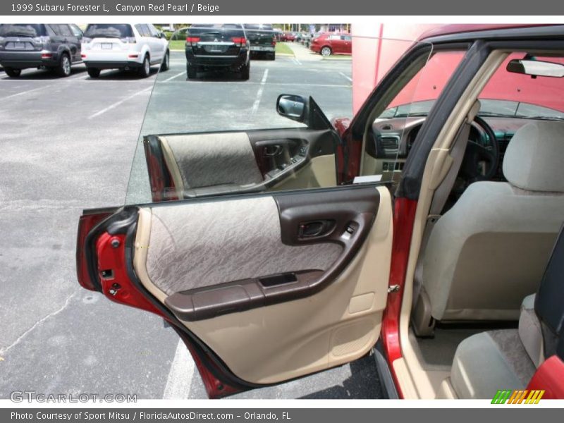 Canyon Red Pearl / Beige 1999 Subaru Forester L