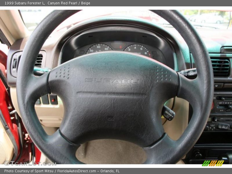 Canyon Red Pearl / Beige 1999 Subaru Forester L