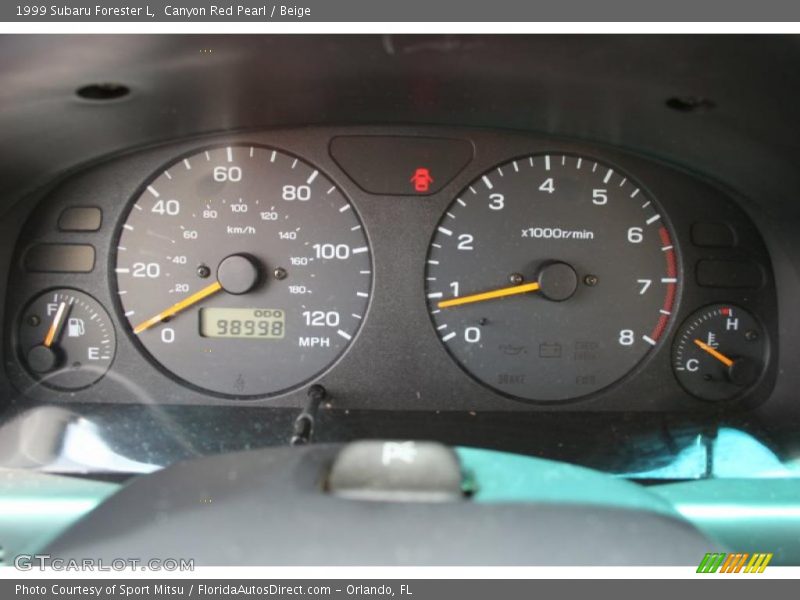 Canyon Red Pearl / Beige 1999 Subaru Forester L