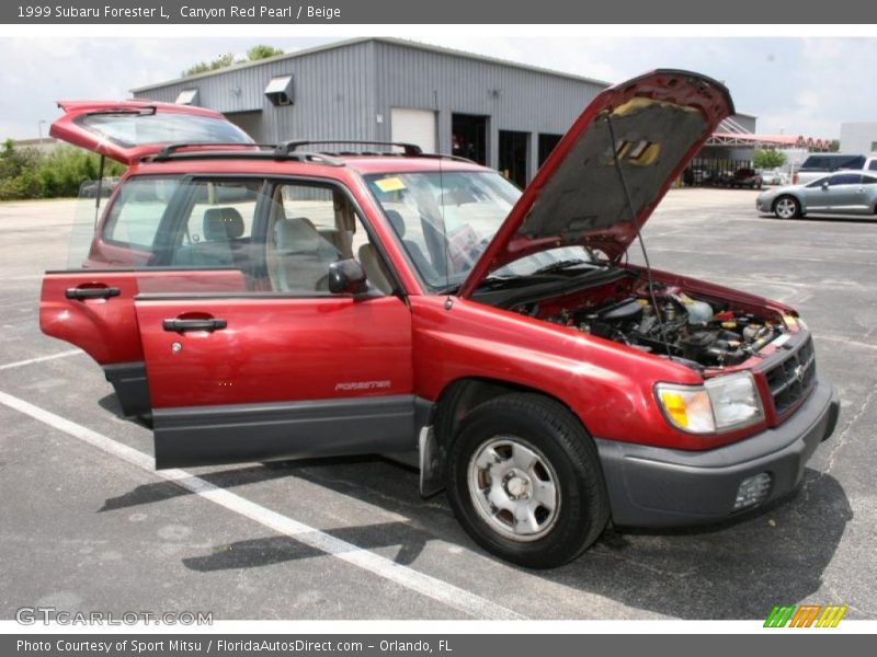 Canyon Red Pearl / Beige 1999 Subaru Forester L