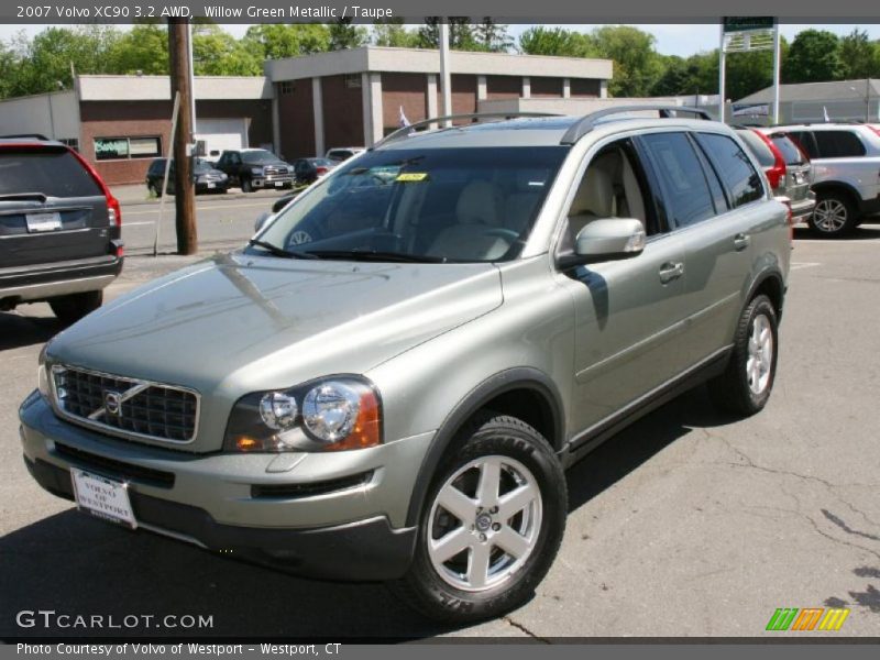 Willow Green Metallic / Taupe 2007 Volvo XC90 3.2 AWD