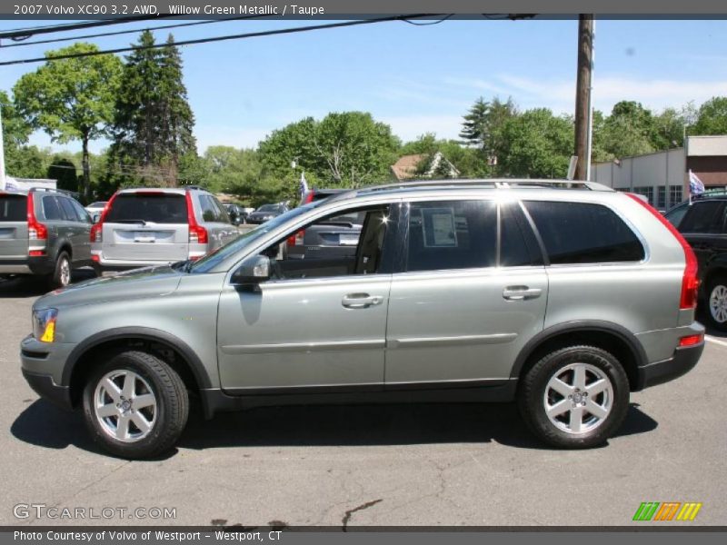 Willow Green Metallic / Taupe 2007 Volvo XC90 3.2 AWD