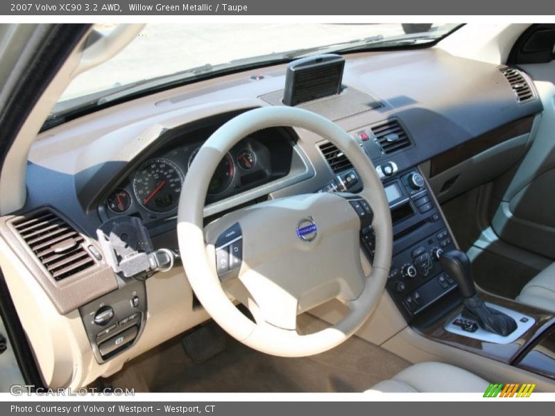 Willow Green Metallic / Taupe 2007 Volvo XC90 3.2 AWD