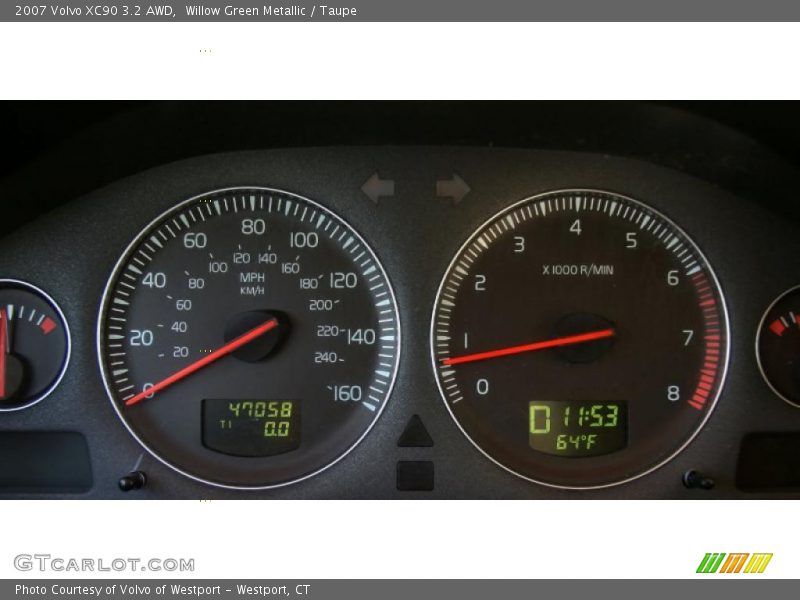 Willow Green Metallic / Taupe 2007 Volvo XC90 3.2 AWD