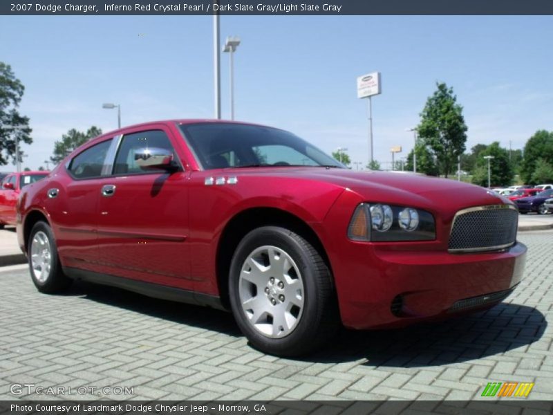 Inferno Red Crystal Pearl / Dark Slate Gray/Light Slate Gray 2007 Dodge Charger