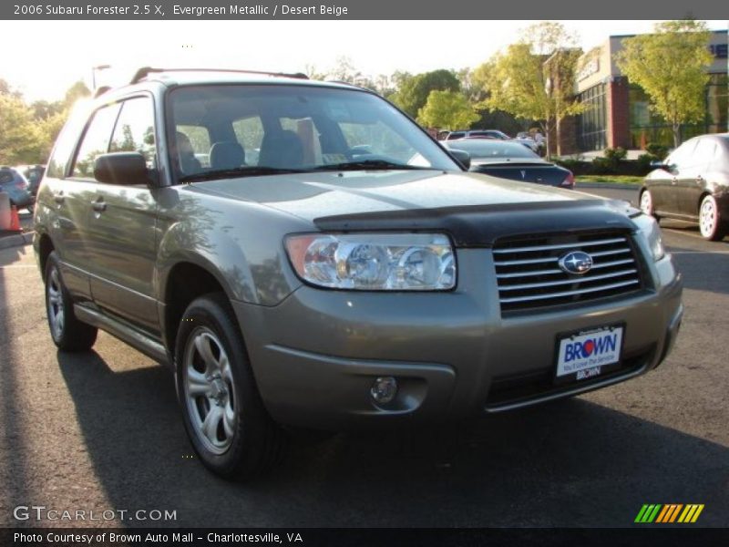 Evergreen Metallic / Desert Beige 2006 Subaru Forester 2.5 X