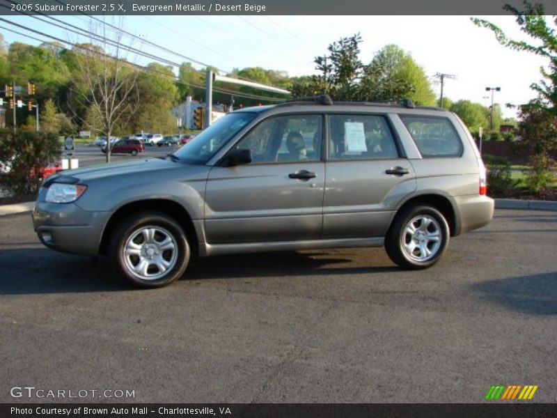 Evergreen Metallic / Desert Beige 2006 Subaru Forester 2.5 X