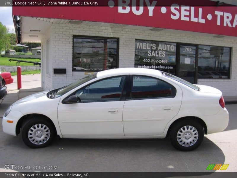 Stone White / Dark Slate Gray 2005 Dodge Neon SXT