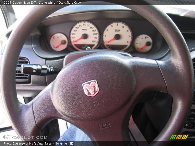 Stone White / Dark Slate Gray 2005 Dodge Neon SXT