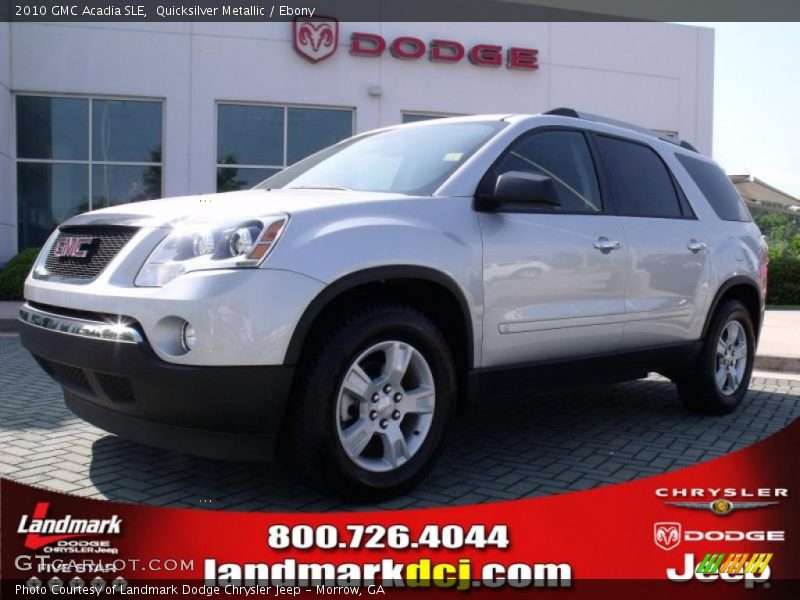 Quicksilver Metallic / Ebony 2010 GMC Acadia SLE
