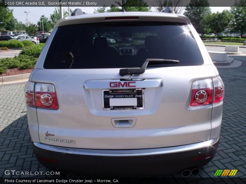 Quicksilver Metallic / Ebony 2010 GMC Acadia SLE