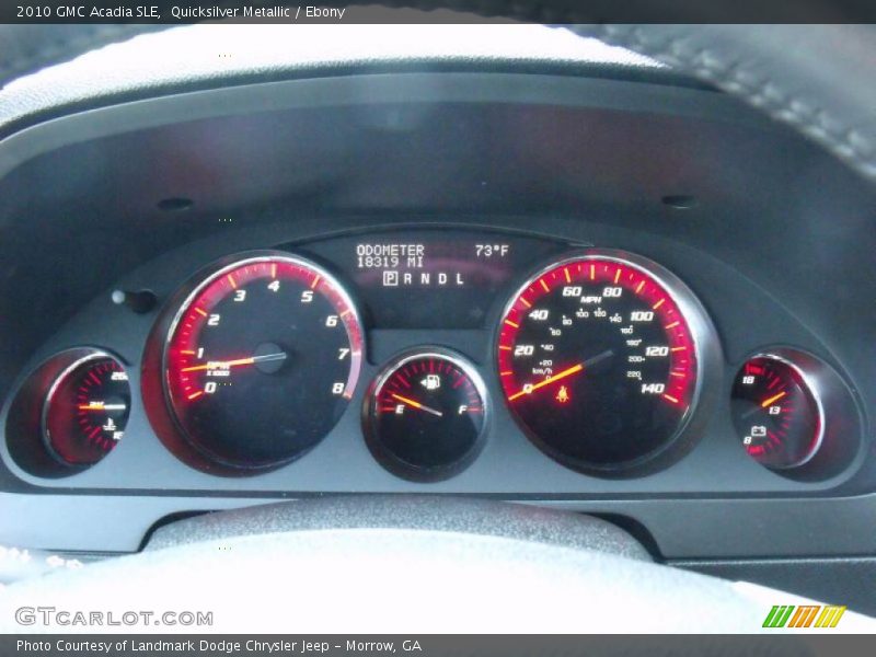 Quicksilver Metallic / Ebony 2010 GMC Acadia SLE