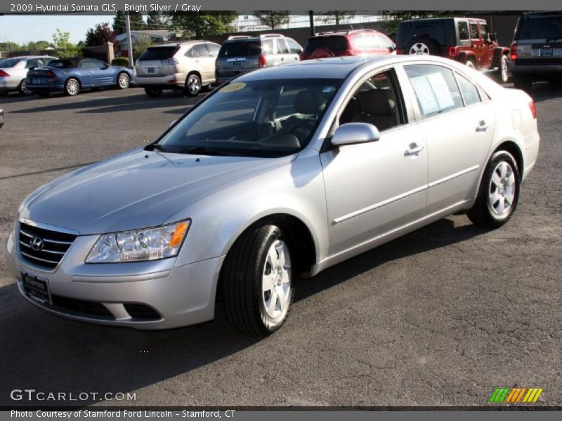 Bright Silver / Gray 2009 Hyundai Sonata GLS
