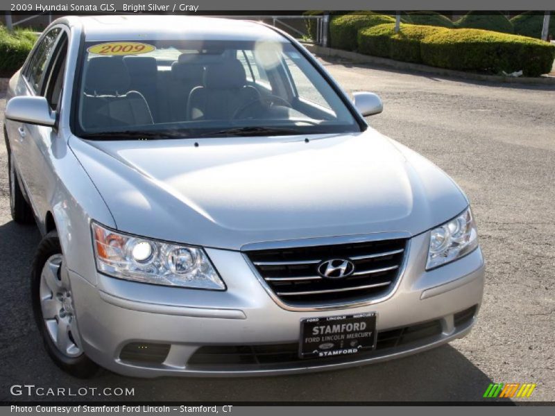 Bright Silver / Gray 2009 Hyundai Sonata GLS