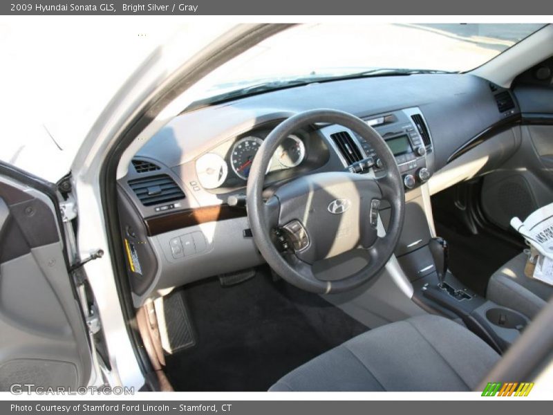 Bright Silver / Gray 2009 Hyundai Sonata GLS