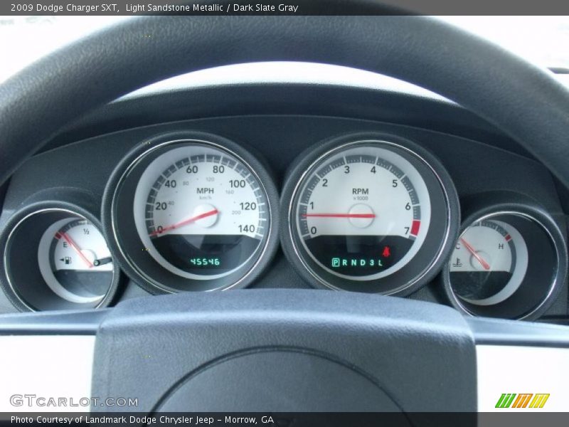Light Sandstone Metallic / Dark Slate Gray 2009 Dodge Charger SXT
