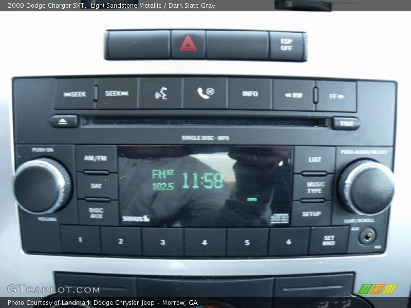 Light Sandstone Metallic / Dark Slate Gray 2009 Dodge Charger SXT
